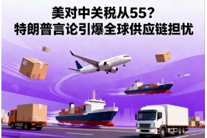 美對(duì)中關(guān)稅從55%到155%？特朗普言論引爆全球供應(yīng)鏈擔(dān)憂(yōu)