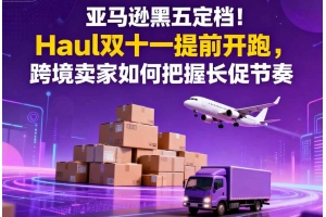 亞馬遜黑五定檔！Haul雙十一提前開(kāi)跑，跨境賣(mài)家如何把握長(zhǎng)促節(jié)奏